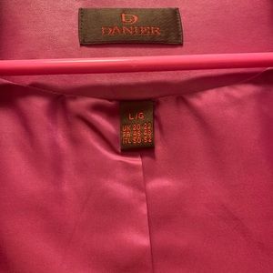 PINK Danier Leather Jacket size LG